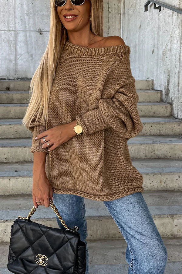 Bianca - Modischer Off-Shoulder Pullover