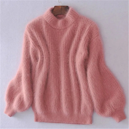 Taylor – Lässig gestrickter Angora-Pullover