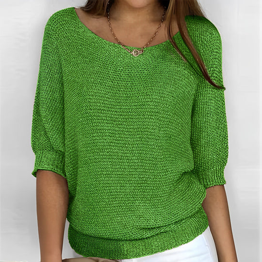 Leonie Elegantes Pullover-Shirt mit Halfterdesign