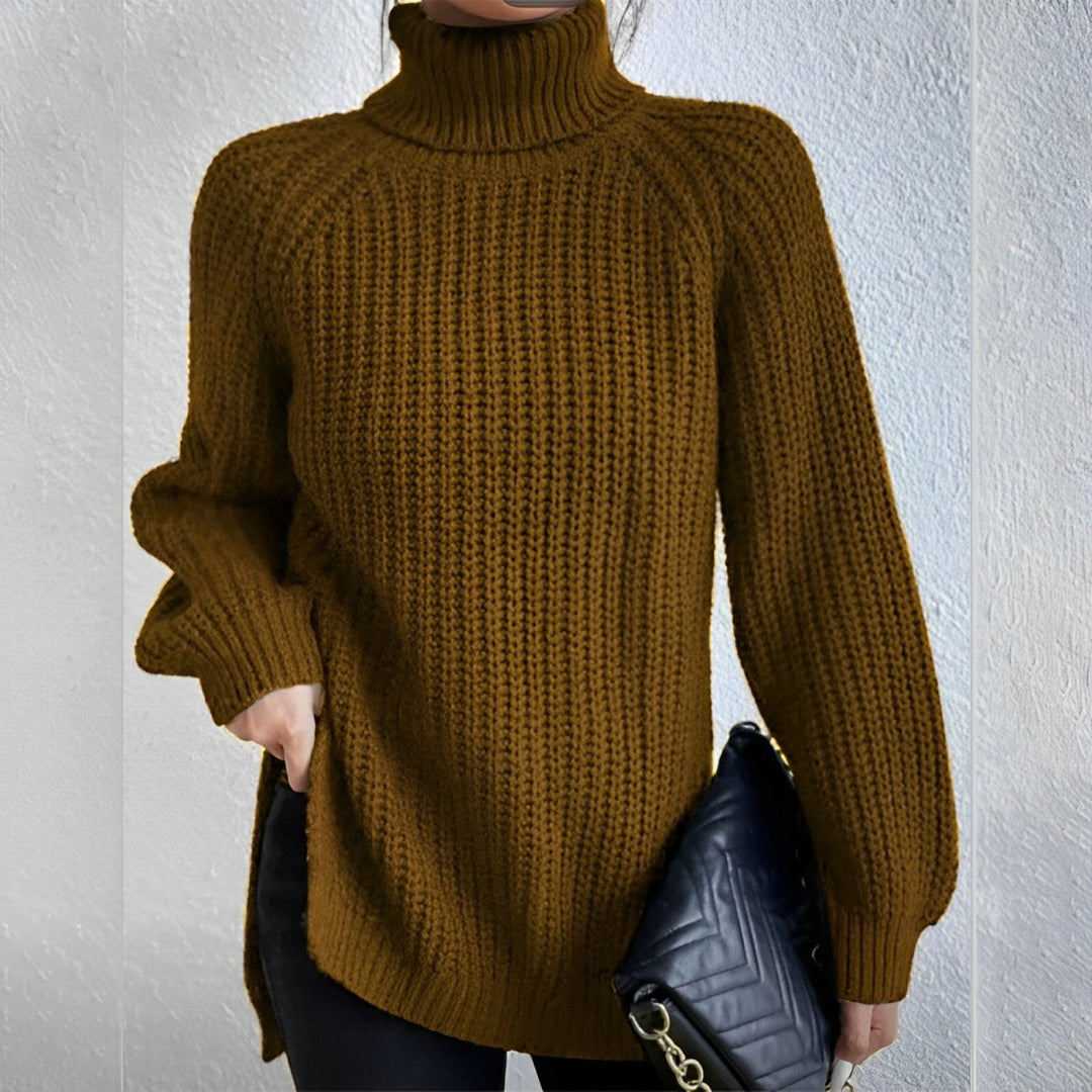 Mellony - Warmer Baumwoll-Rollkragenpullover