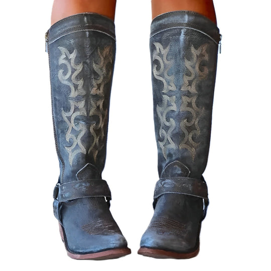 Sheridan - Schicke Lederstiefel mit Muster