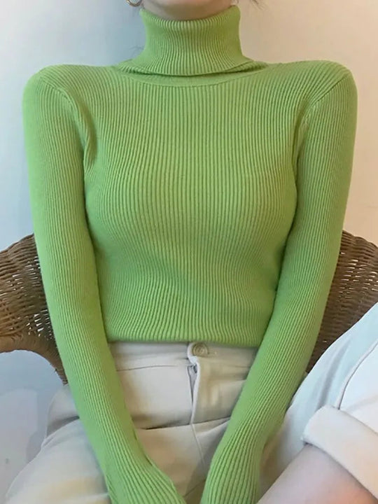 Alina - Farbenfroher Rollkragenpullover