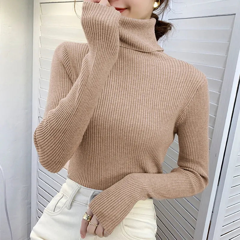 Alina - Farbenfroher Rollkragenpullover