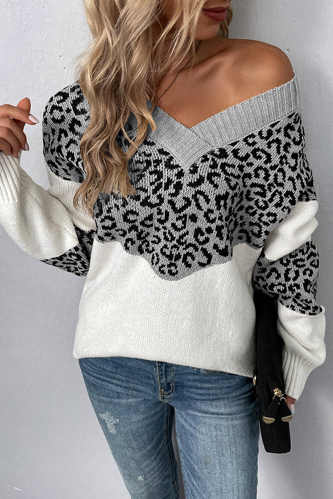 Kaley - Stilvoller Pullover mit Leoparden-Print