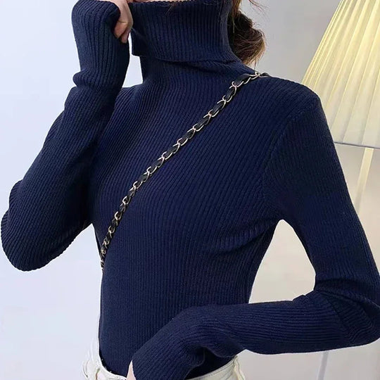 Alina - Farbenfroher Rollkragenpullover