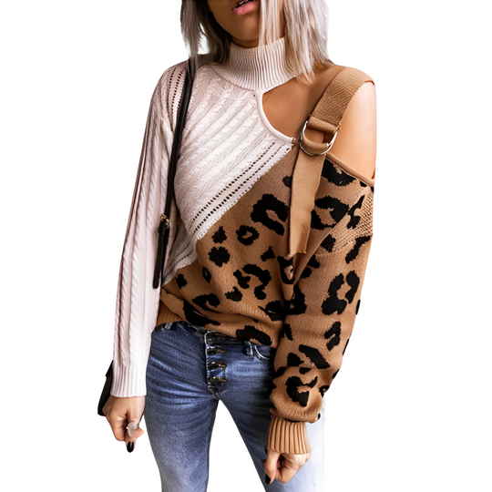 Jayla - Stilvoller Rollkragenpullover mit Print