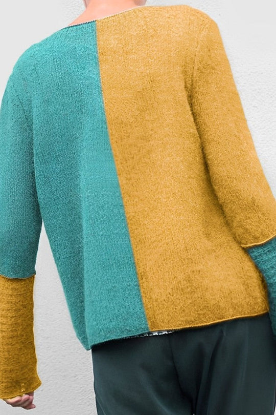 Sloane - Stylischer Colourblock-Strickpullover