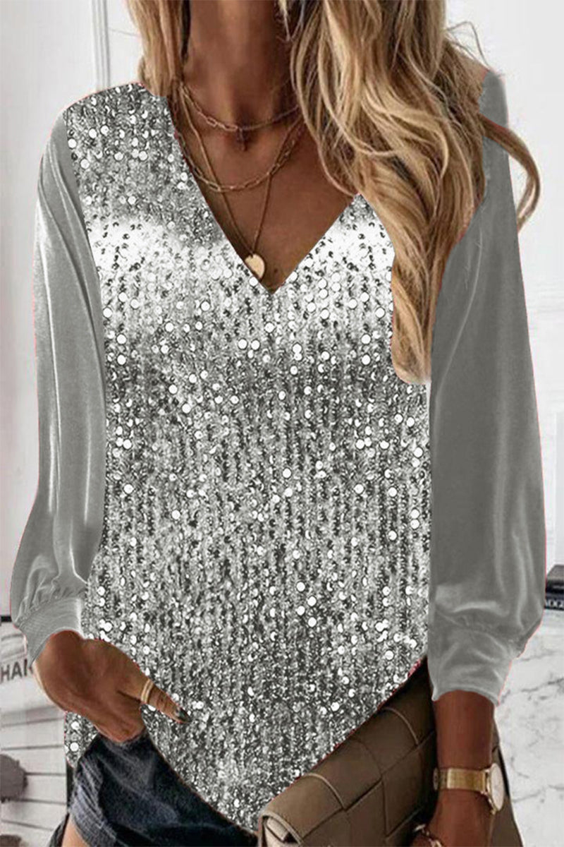 Yael - Damen-Bluse - Glitzer