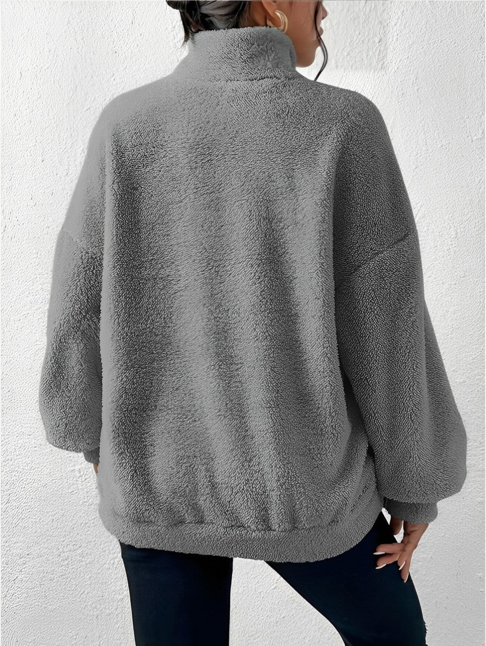 Martha - Eleganter Zipp-Pullover mit Stehkragen