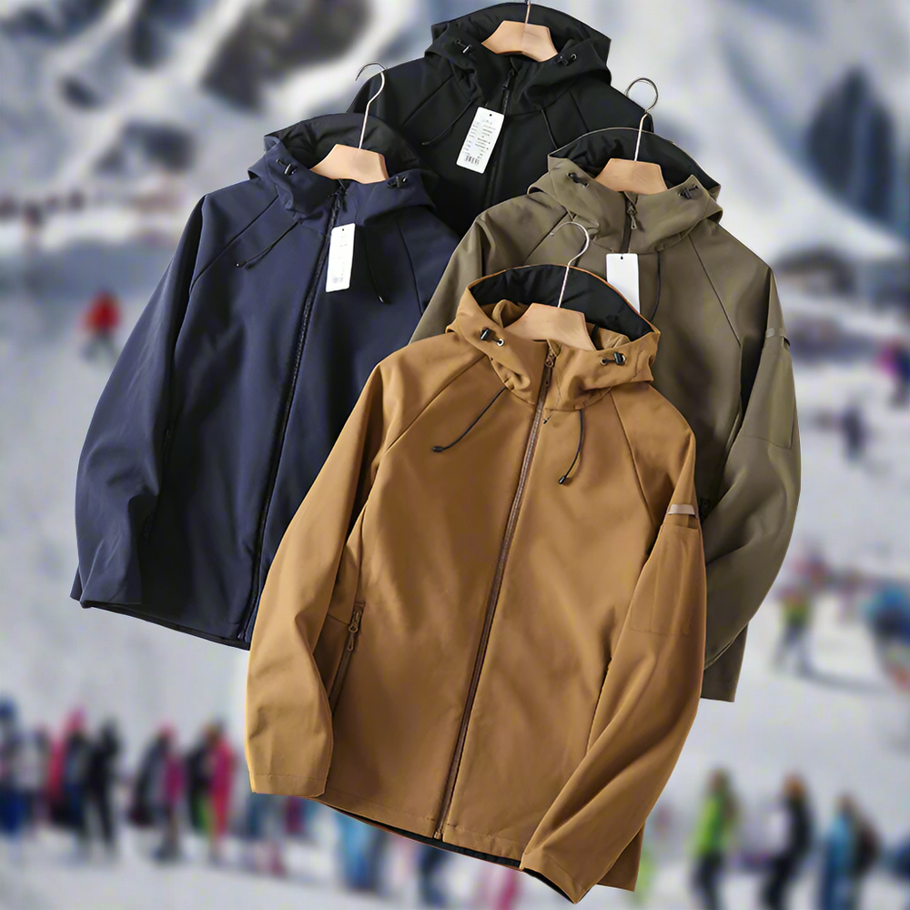 Dillan - Fleece-gefütterte Herren-Skijacke mit Kapuze