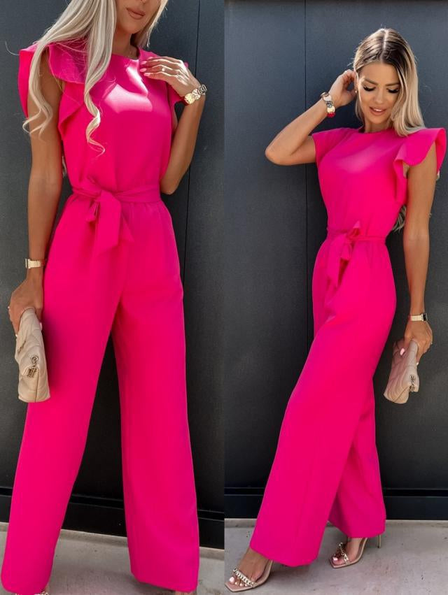 EffortlessElegance - Stilvoller Jumpsuit mit Weitem Bein