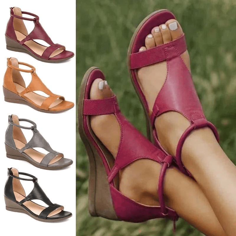 Marisa - Bequeme orthopädische Keilsandalen