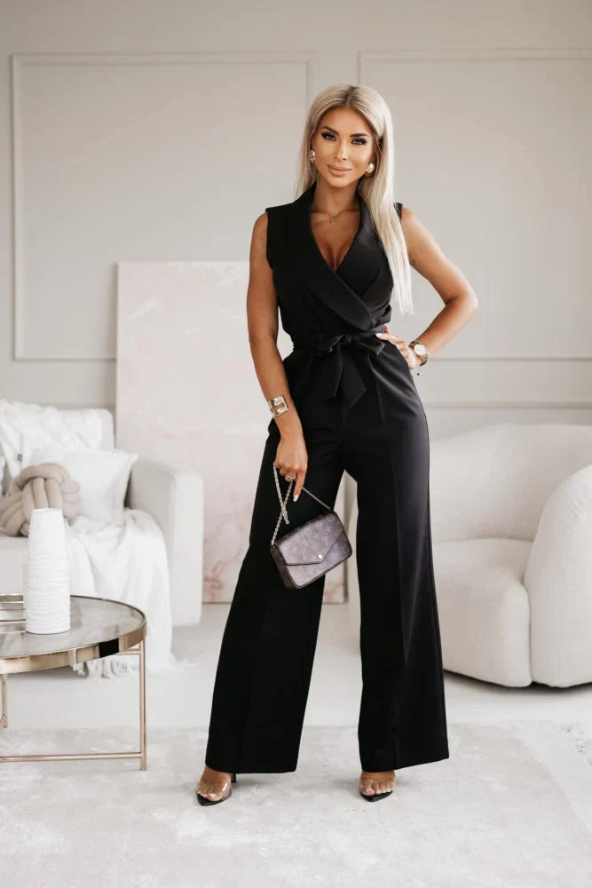 Ärmelloser Jumpsuit – Elegante Passform mit luxuriösem Stoff