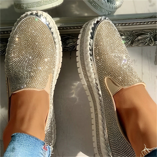 Patricia - Funkelnde Diamant-Loafer