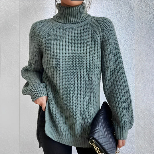 Mellony - Warmer Baumwoll-Rollkragenpullover