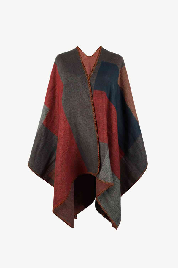 Anouk - Modischer Poncho mit Colorblock-Design