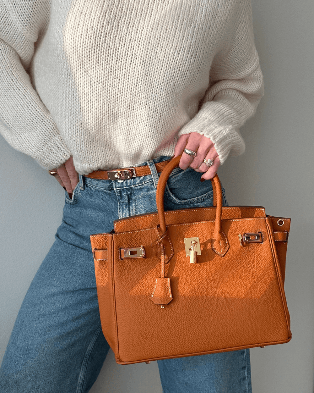 Große Damen-Lederhandtasche | Luxus trifft auf Funktionalität