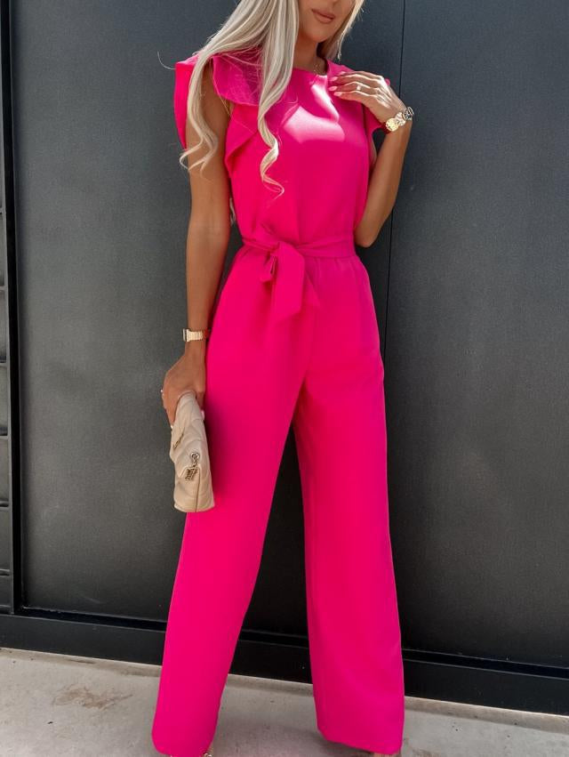 EffortlessElegance - Stilvoller Jumpsuit mit Weitem Bein