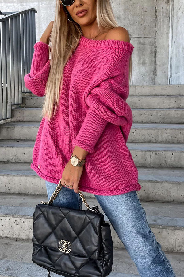 Bianca - Modischer Off-Shoulder Pullover