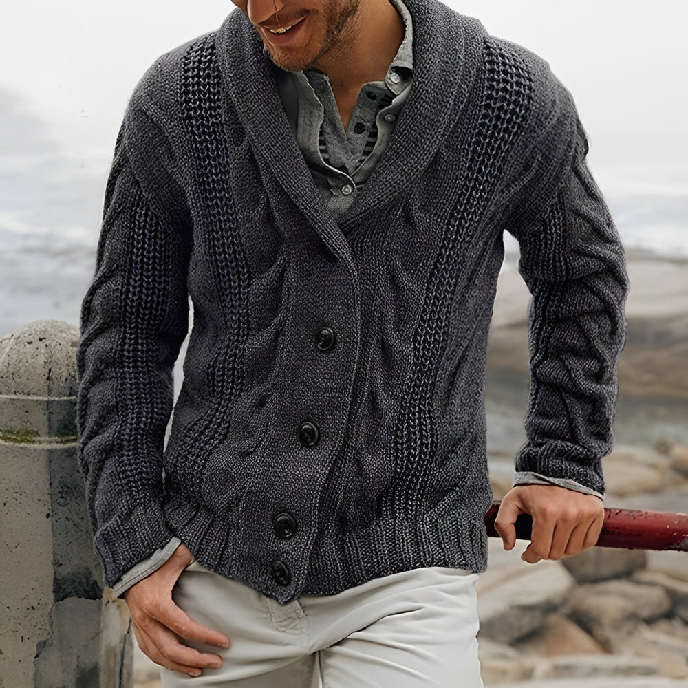 Clayton - Klassische Herren-Strickjacke