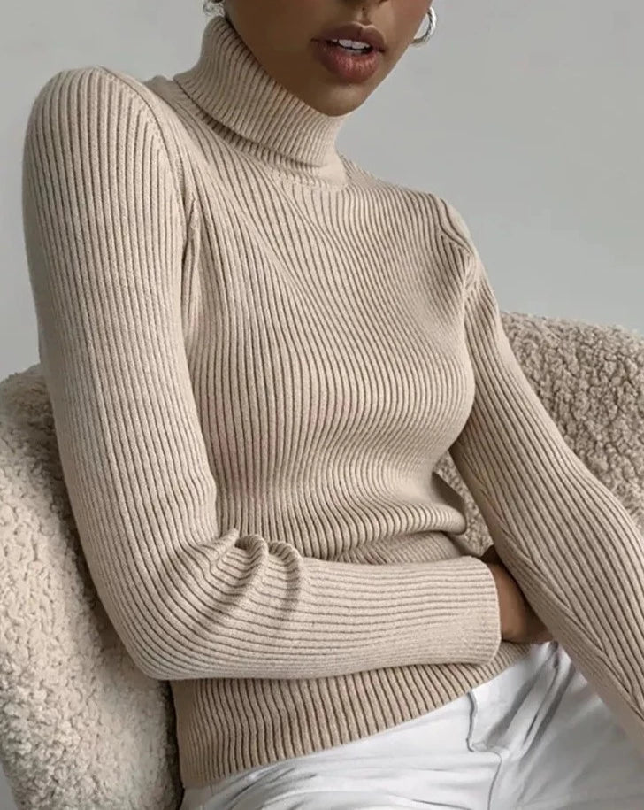 Alina - Farbenfroher Rollkragenpullover