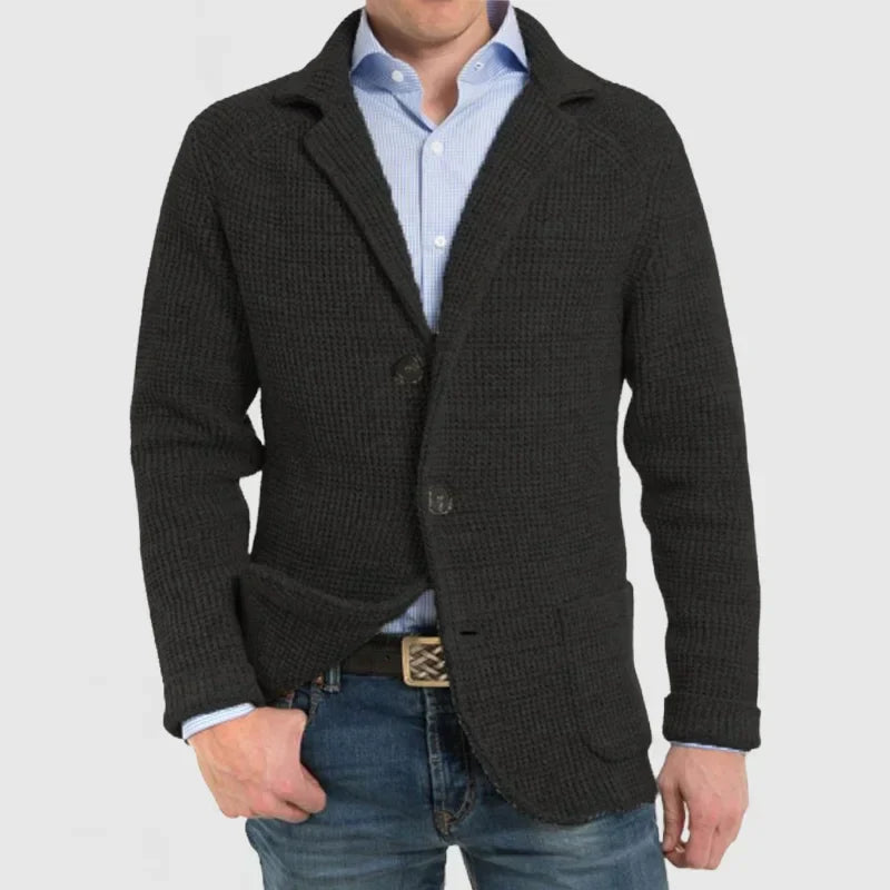 Carlo – Strickjacke mit Kragen