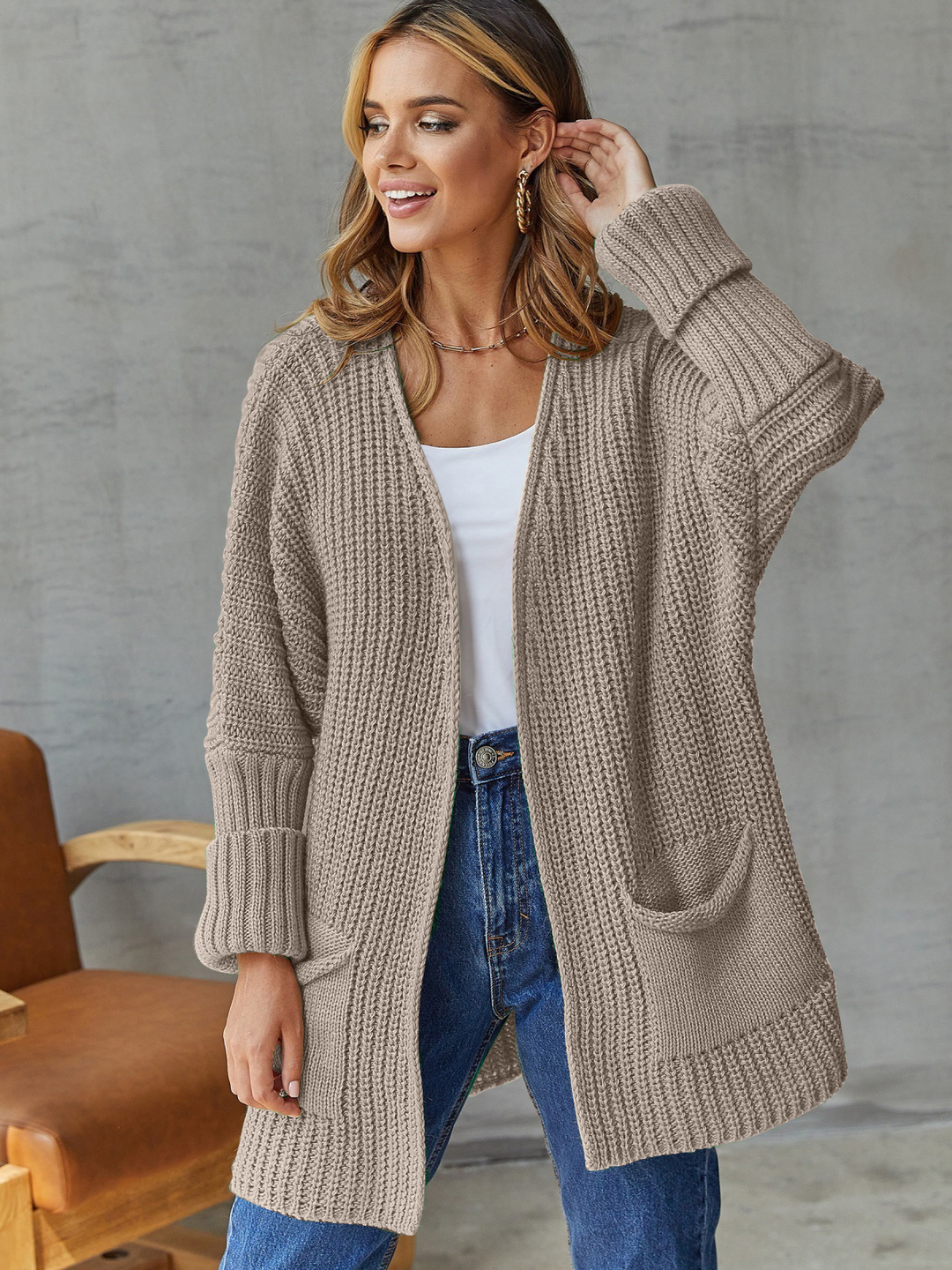 Annora - lockere und kuschelige Strickjacke