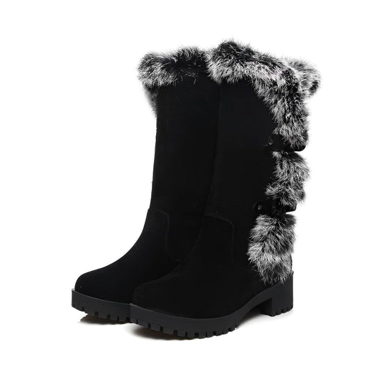 Jasmin - Stilvolle Wildleder-Schneestiefel