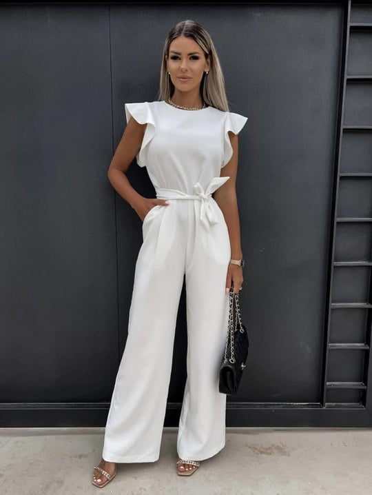 EffortlessElegance - Stilvoller Jumpsuit mit Weitem Bein