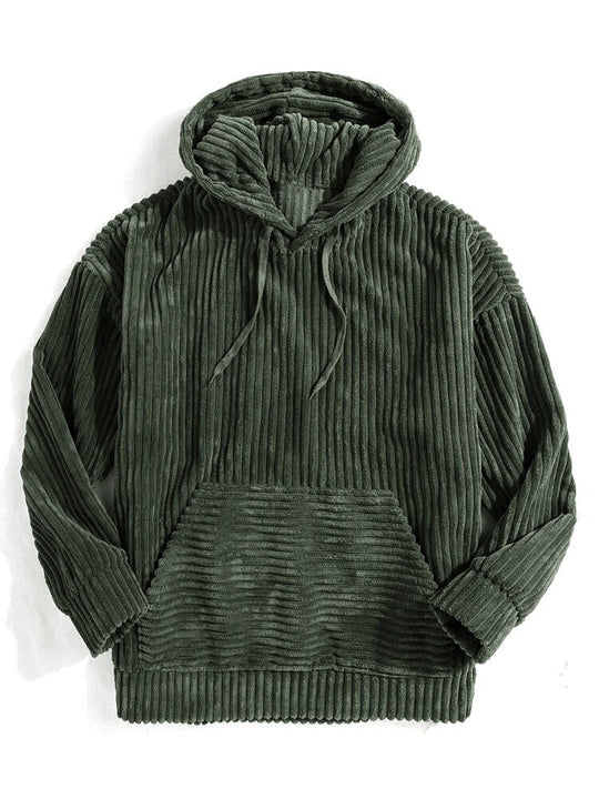 Clyde - Bequemer Kapuzenpullover aus robustem Cord