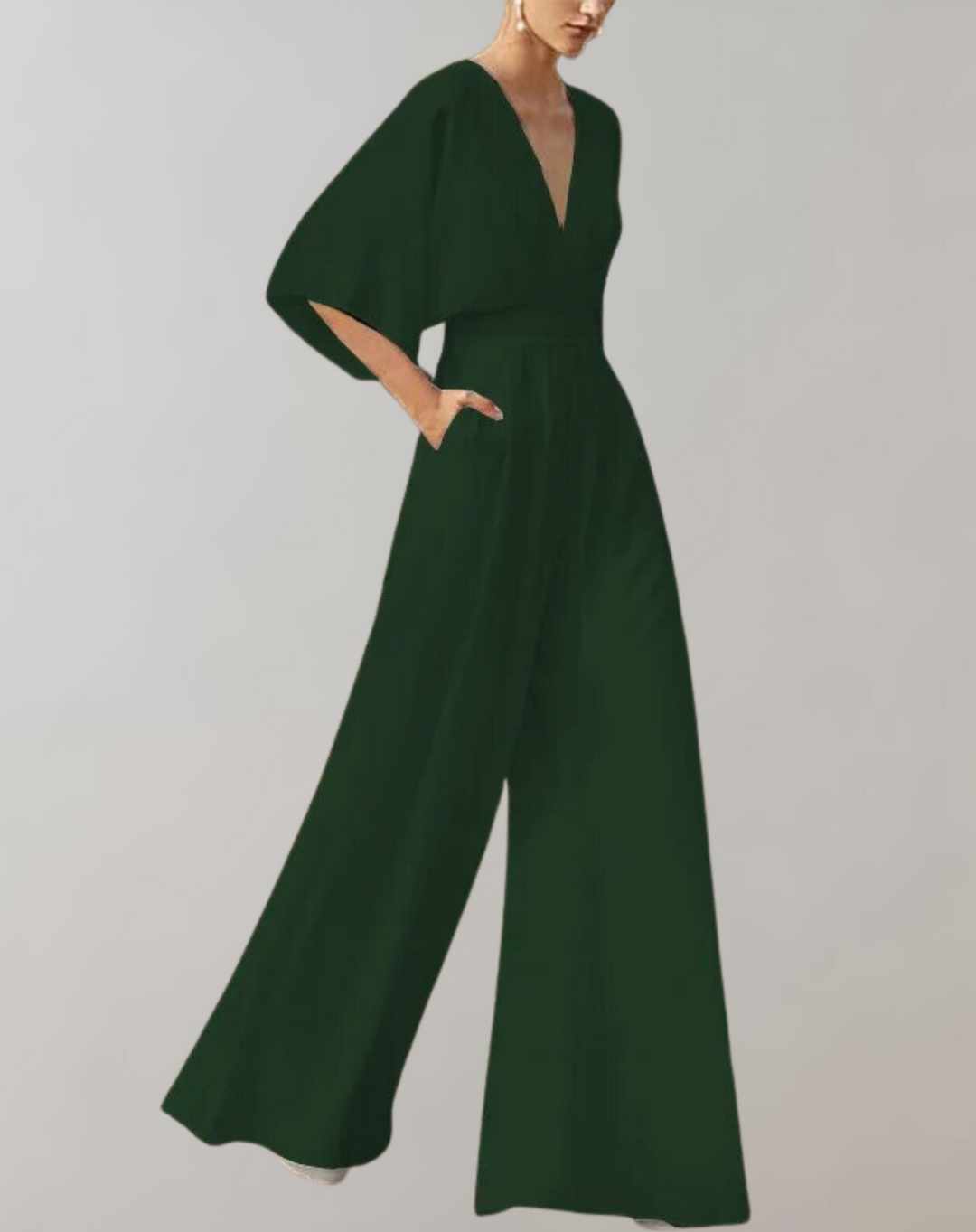 Melanie | Lässiger Jumpsuit mit weiten Beinen