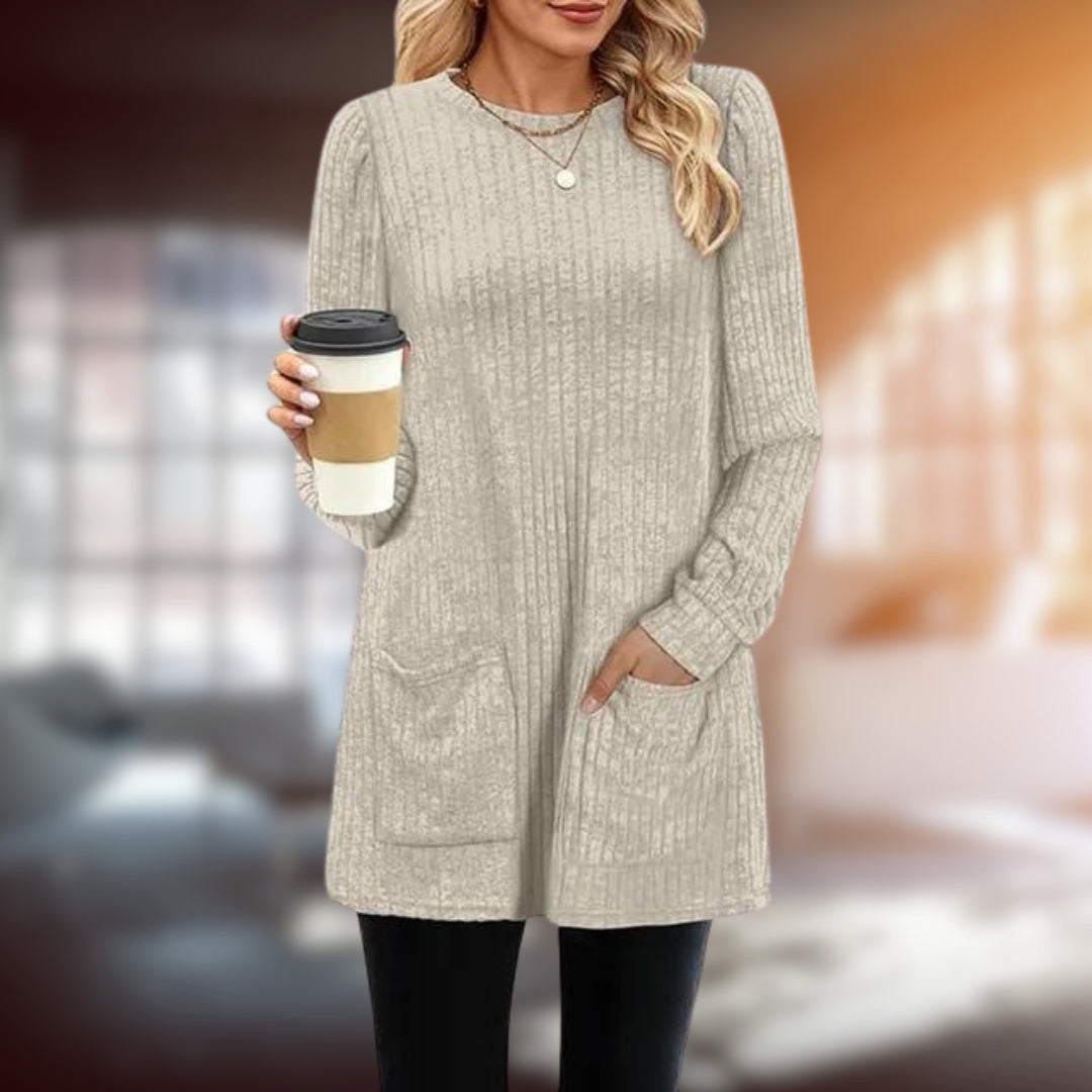 Ulla - Eleganter Longpulli für Damen