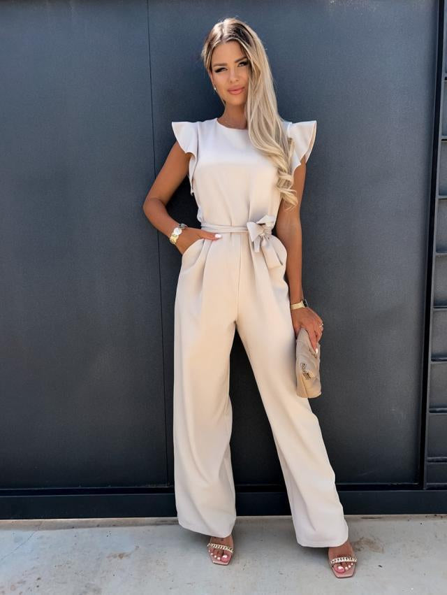 EffortlessElegance - Stilvoller Jumpsuit mit Weitem Bein