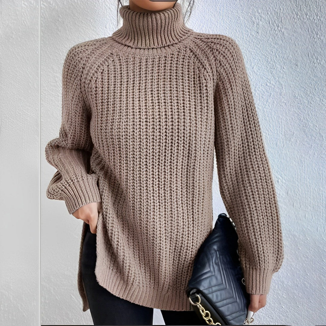 Mellony - Warmer Baumwoll-Rollkragenpullover