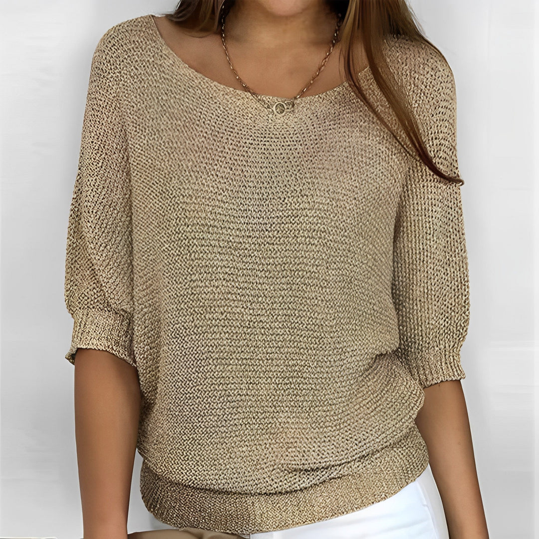 Leonie Elegantes Pullover-Shirt mit Halfterdesign