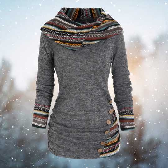 Emma - Stylischer Tribal-Hoodie