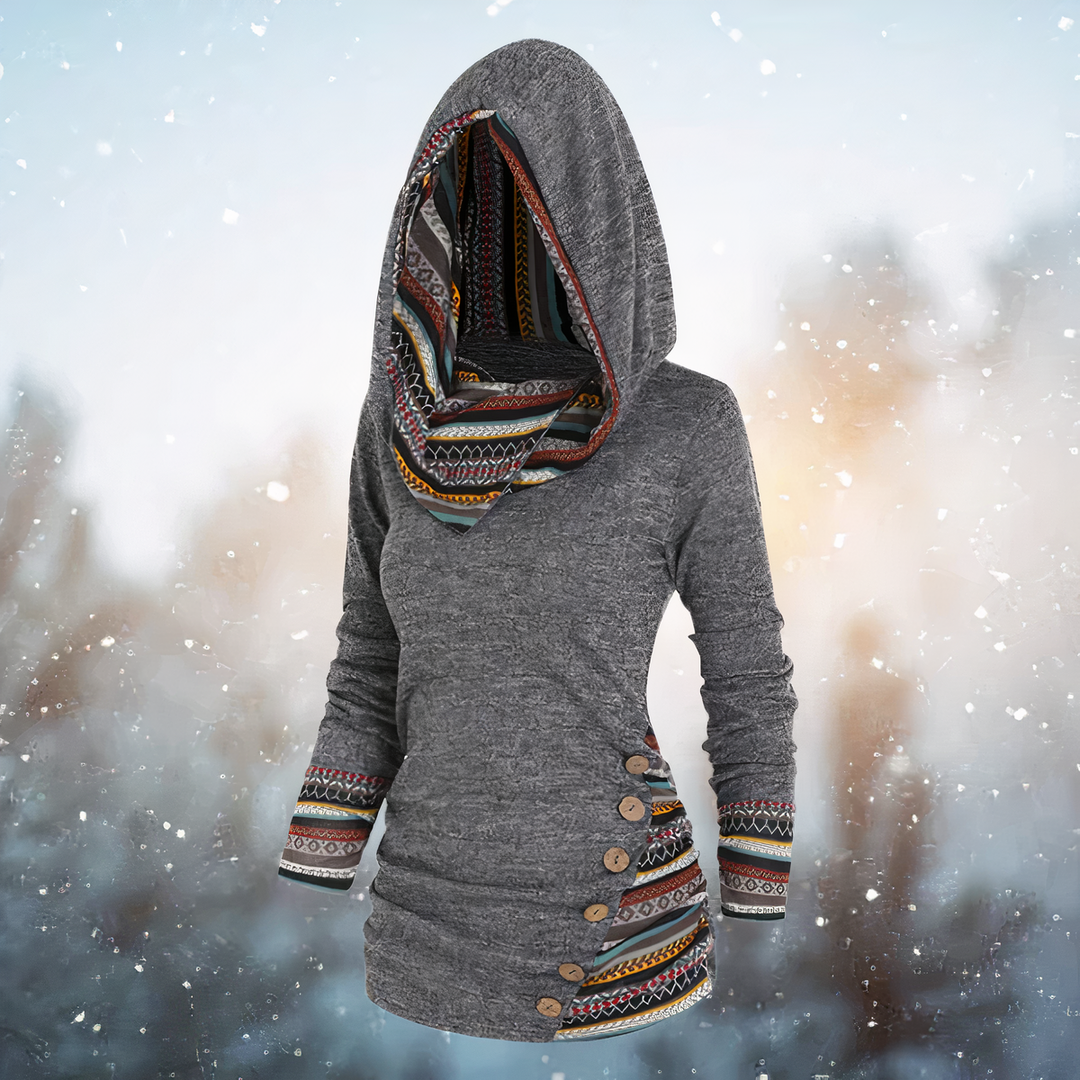 Emma - Stylischer Tribal-Hoodie