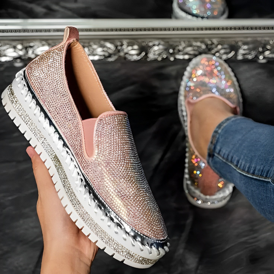 Patricia - Funkelnde Diamant-Loafer