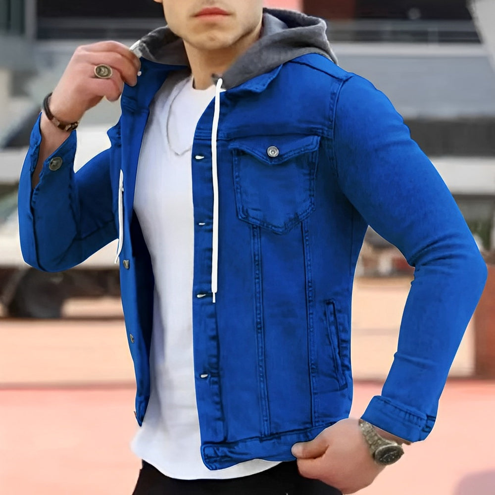 Jaydon - Moderne Jeans-Kapuzenjacke für Herren