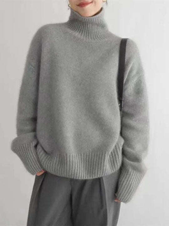 Lea - Kaschmir-Pullover - Rollkragen, Luxus