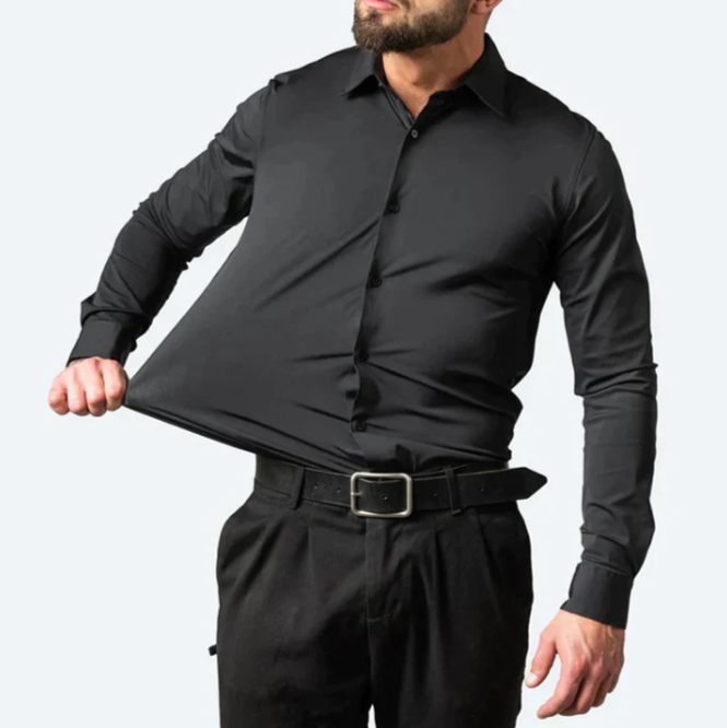 Hugo Stretch Shirt | Bequemes Herrenhemd mit Superstretch-Technologie