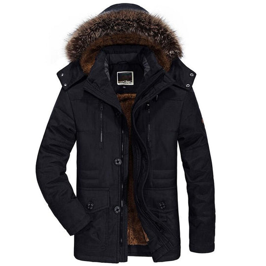 Callum - Winterjacke Herren Mit Kapuze & Fell