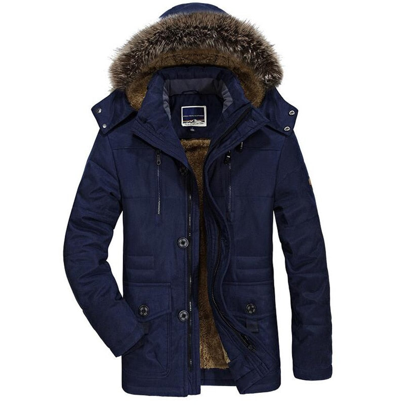 Callum - Winterjacke Herren Mit Kapuze & Fell