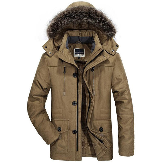 Callum - Winterjacke Herren Mit Kapuze & Fell