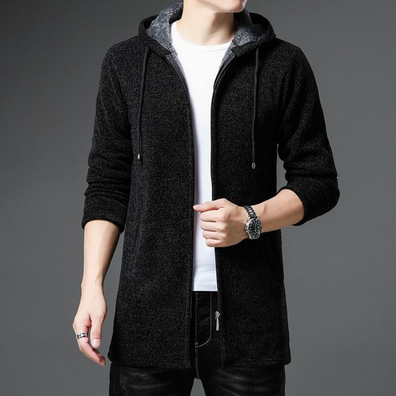 Gemütliche Herren-Strickjacke - Fleecefutter für Wärme