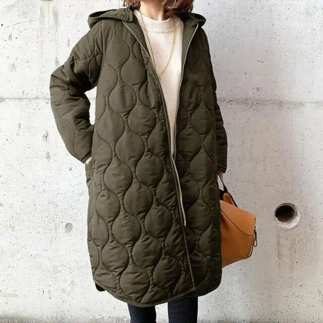 Rhea - Trendiger Parka mit Argyle