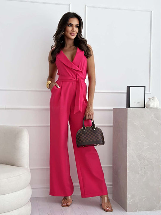 Ärmelloser Jumpsuit – Elegante Passform mit luxuriösem Stoff