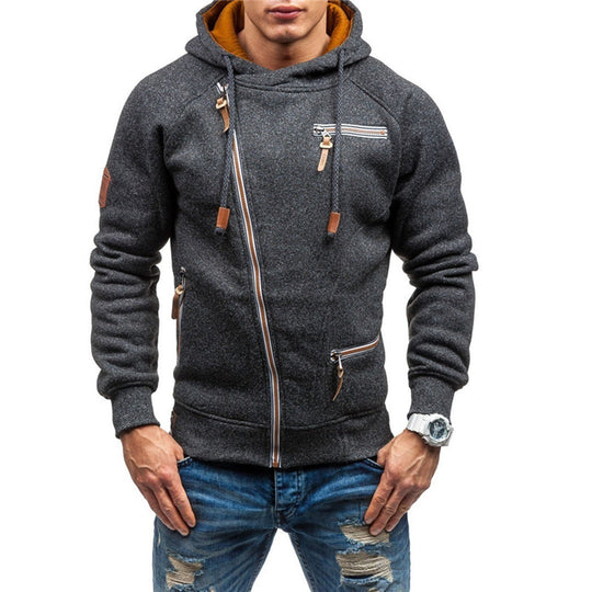 Keir - Herrenpullover mit Zipper