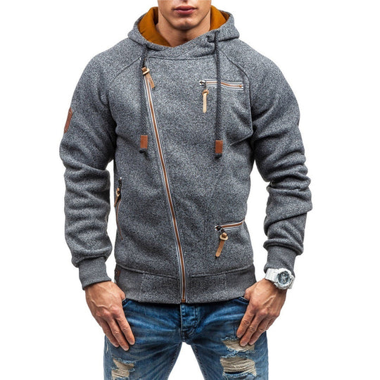 Keir - Herrenpullover mit Zipper