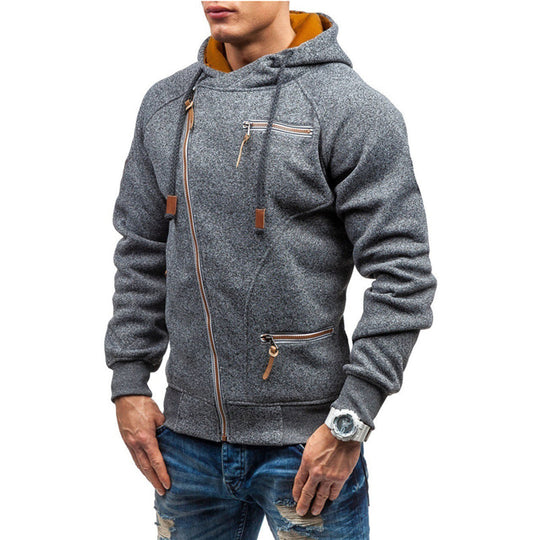 Keir - Herrenpullover mit Zipper